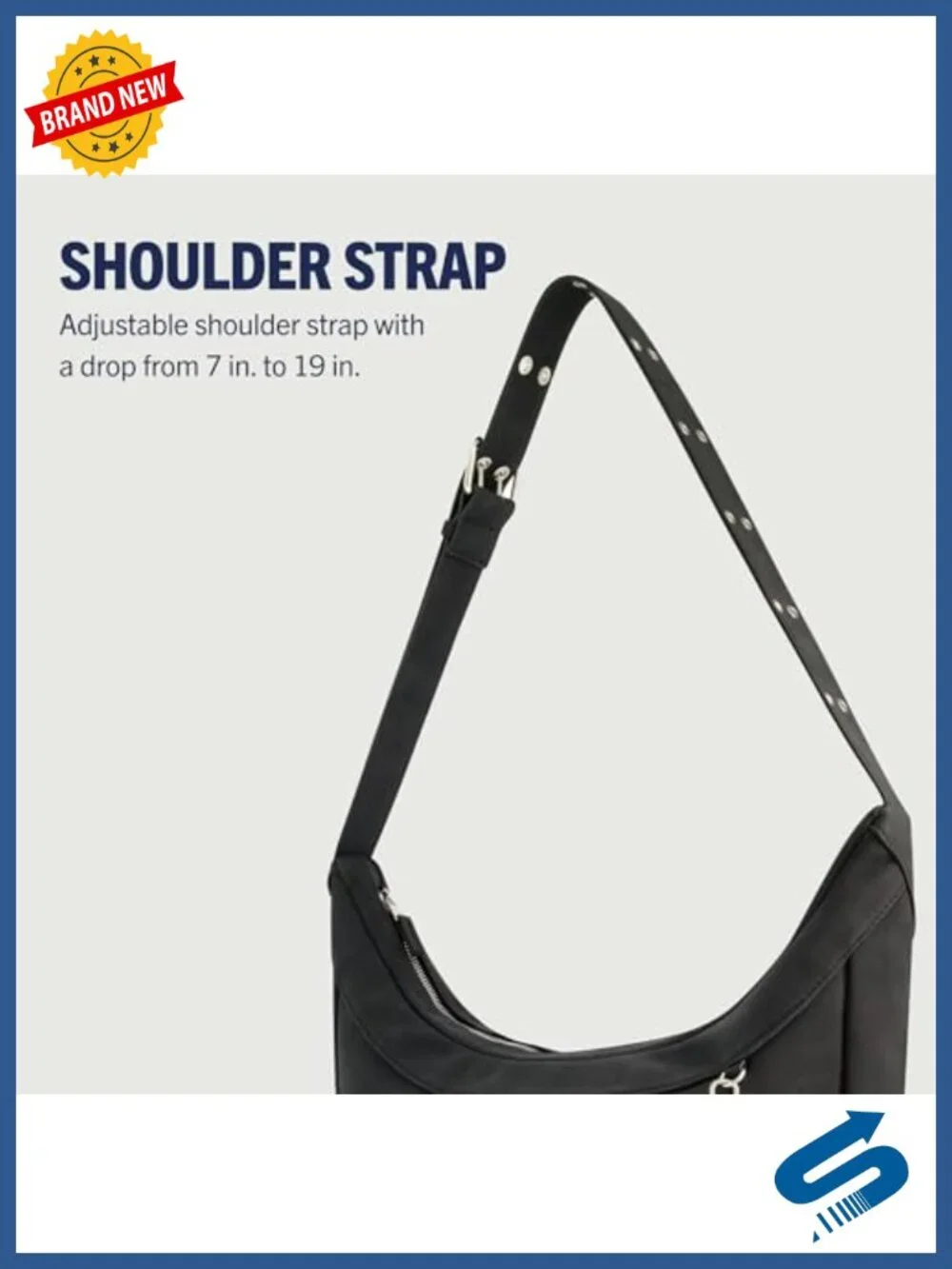 Faux Suede Hobo Shoulder Bag with Adjustable Strap